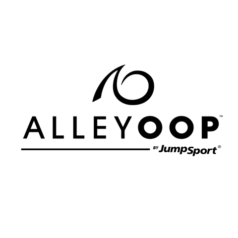 AlleyOop brand logo for trampoline assembly and outdoor play equipment installation by AssemblyMan in Toronto and GTA